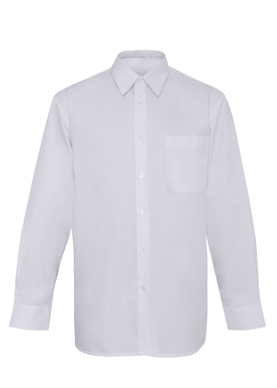 Chemise Manches Longues Blanche Homme.